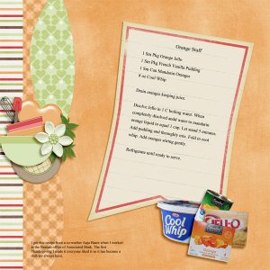 Orange Stuff Recipe