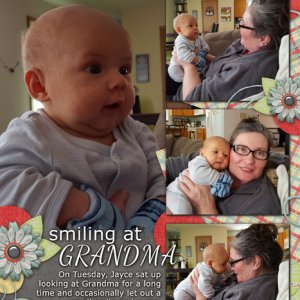 Smiling at Grandma