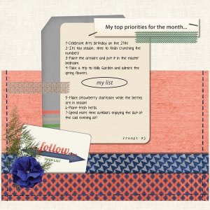 What are my top priorities for March?