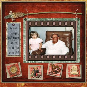 Great grandpa James Edward Steele and me