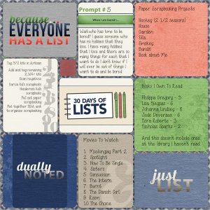 30 Days Of Lists