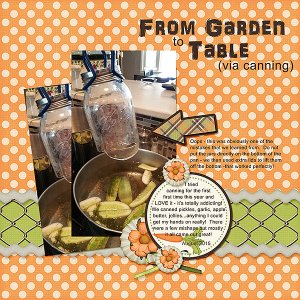From Garden to Table