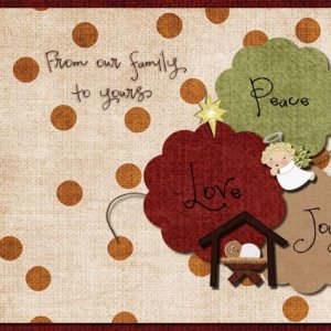 2010 12 Cards- Peace, Love, Joy