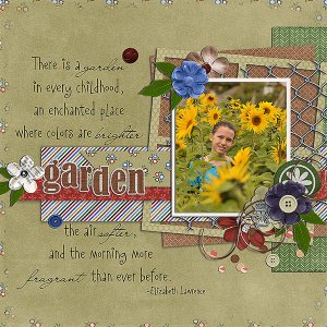 there is a garden