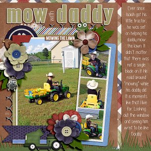Mow with Daddy