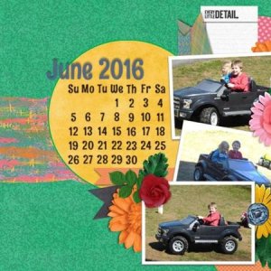 June Calendar - May 2016 Desktop Challenge