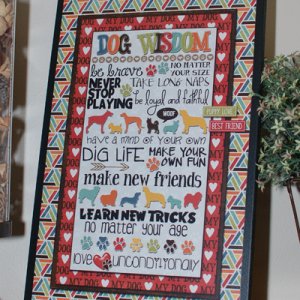 dog wisdom plaque