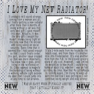 I Love My New Radiator!