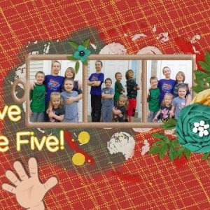 Give Me Five! - June 2016 Template #1 Challenge