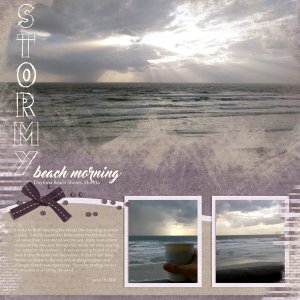 Stormy Beach Morning