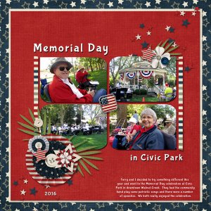 July 2016 - Color challenge - Memorial Day 2016