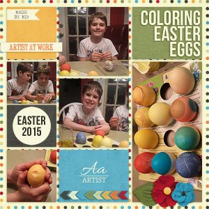 Coloring Easter Eggs 2015
