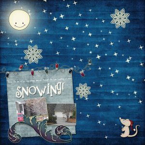 Snowing
