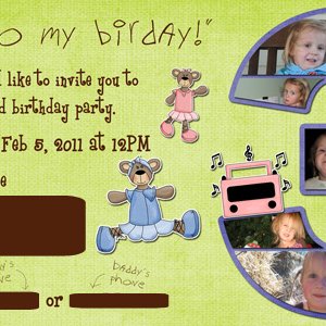 Scout's bday invitation