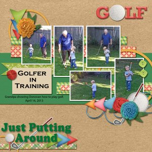 just putting around