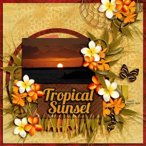tropical sunset