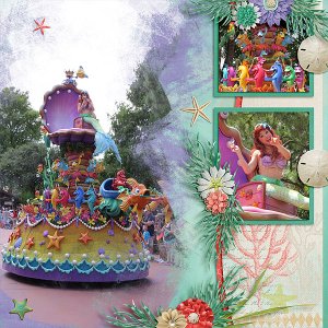 Little Mermaid in the Festival of Fantasy Parade