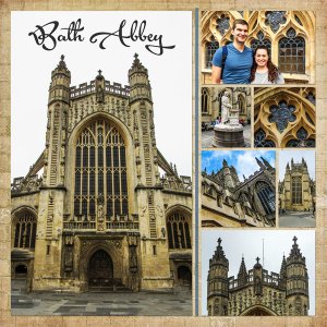 Bath Abbey, left side