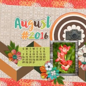 Gladiolus the Flower of August - Augusat 2016 Desktop Challenge
