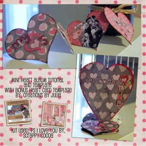 Heart mini Album and Heart Card