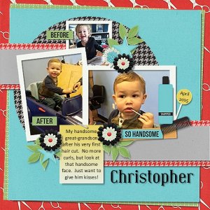 Christopher First Hair Cut 2015