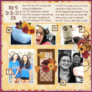 Week 40: Sep 26 - Oct 2