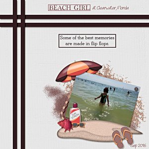 Beach Girl at Clearwater FL