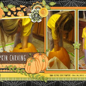 Em Pumpkin Carving 2012