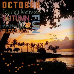 October sunset