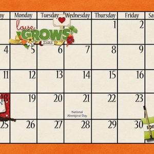 Len's Garden - June 2017 Calendar Page Bottom