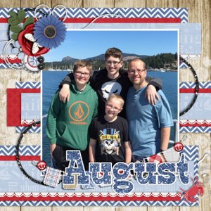 August 2017 Calendar Page