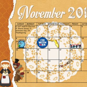 November Sum Up Calendar
