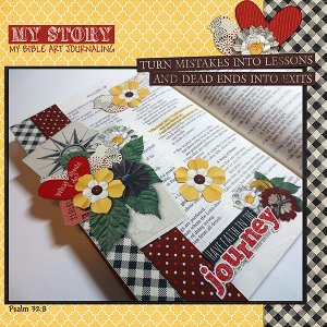 Psalm 32 verse 8 Bible Art Journaling