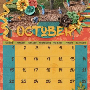 2017 October Calendar