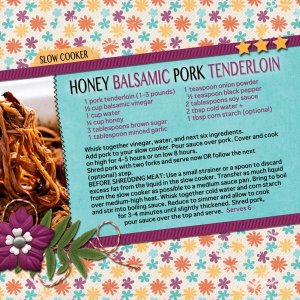 Honey Balsamic Pork Tenderloin
