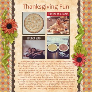 1985 Thanksgiving Fun