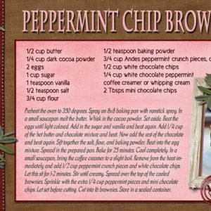 Peppermint Chip Brownies
