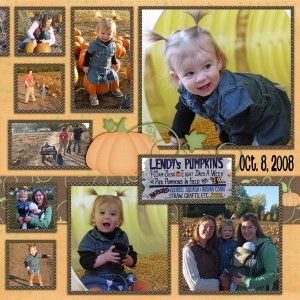 fun at the pumpkin patch - side B