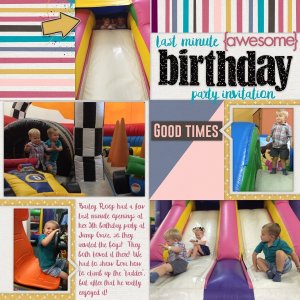Last Minute Awesome Birthday Party Invitation