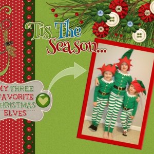 My Favorite Elves - December 2016 Word Art Challenge