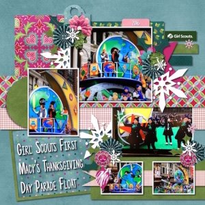 Girl Scout Thanksgiving Float