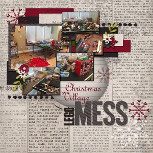 Christmas Village Lego Mess