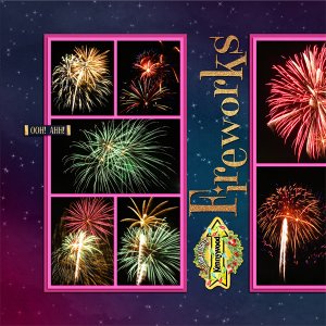 Kennywood Holiday Lights2 Fireworks, left