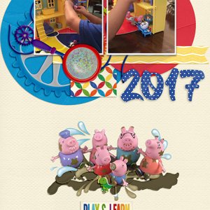 2017 David and Peppa calendar