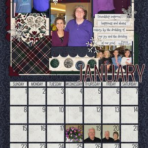 January 2017 Calendar