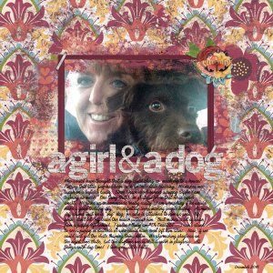 A girl and her dog