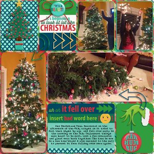 2016 Fallen Christmas tree
