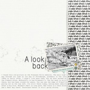 A look back