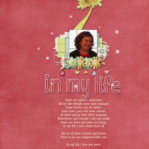 in my life