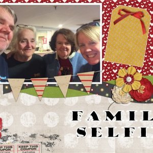 Family Selfie - February 2017 Template #1 Challenge